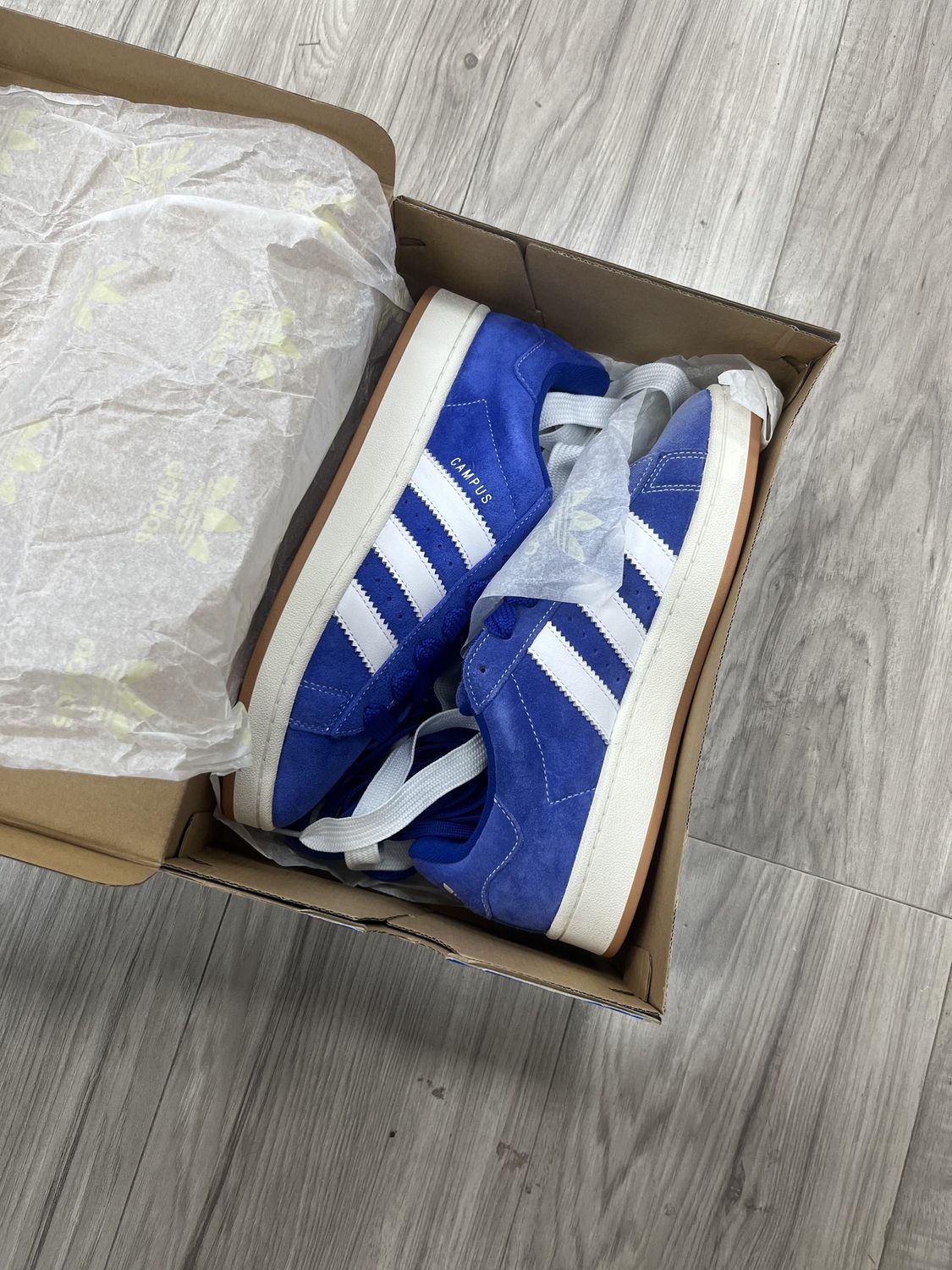 ADIDAS CAMPUS WHITE BLUE | NEW |, NEW: 9.5