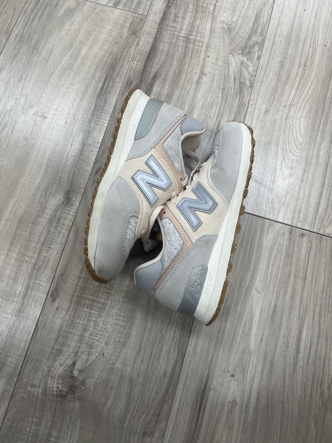 NEW BALANCE 574 GREY TAN | NO BOX |, USED: 7.5