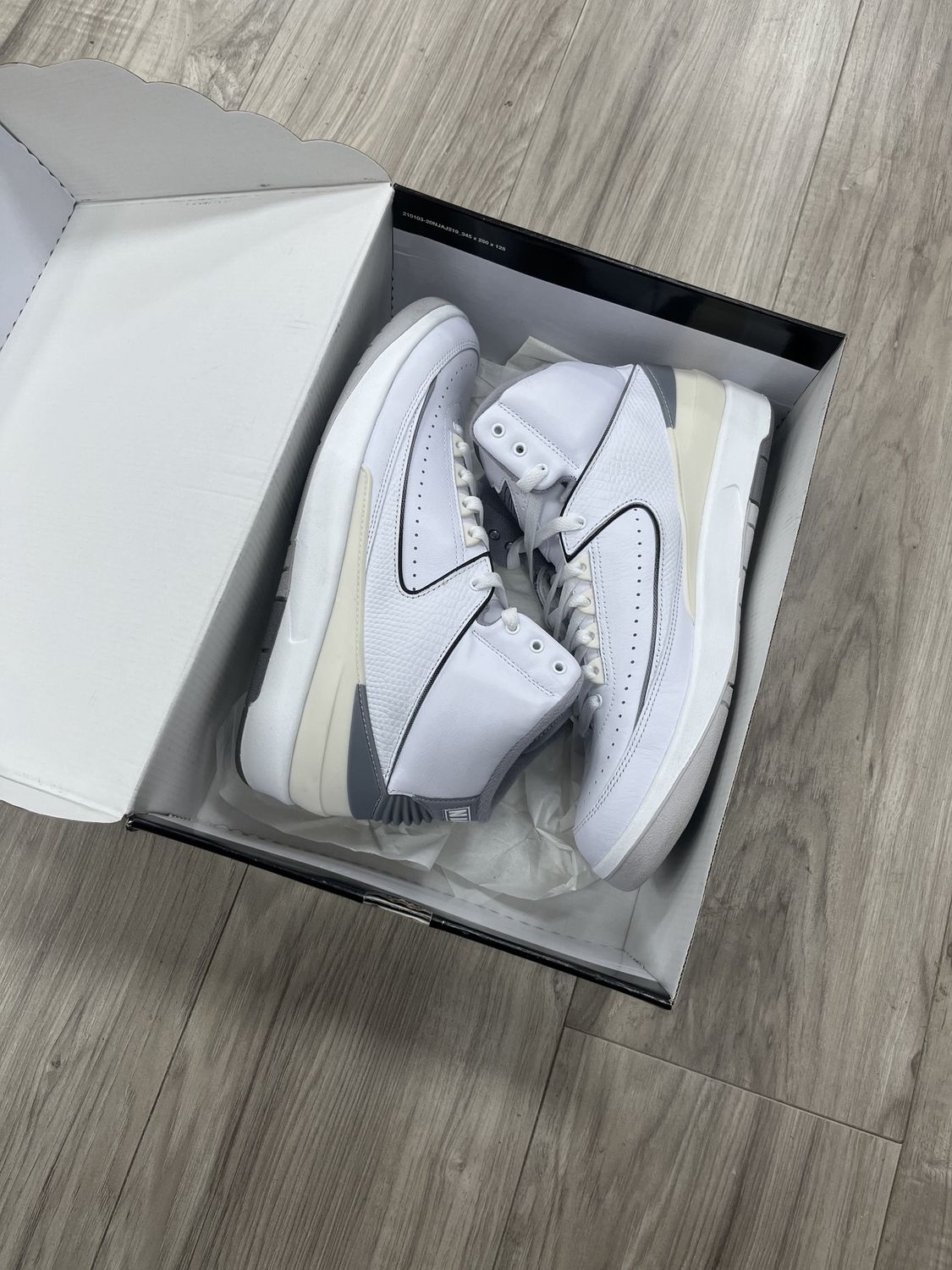 JORDAN 2 WHITE GREY | NO BOX |, USED: 10