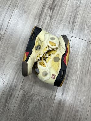 JORDAN 5 OFF WHITE SAIL | NO BOX |