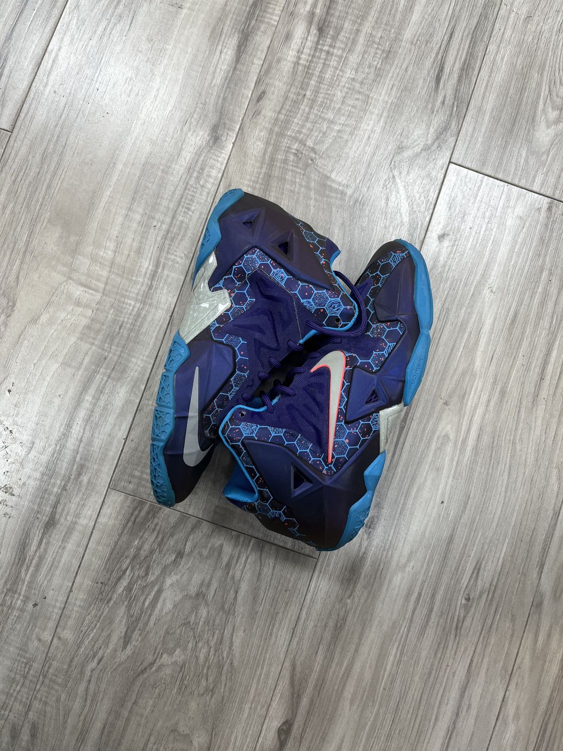 LEBRON PURPLE BLUE | NO BOX |, USED: 5.5Y
