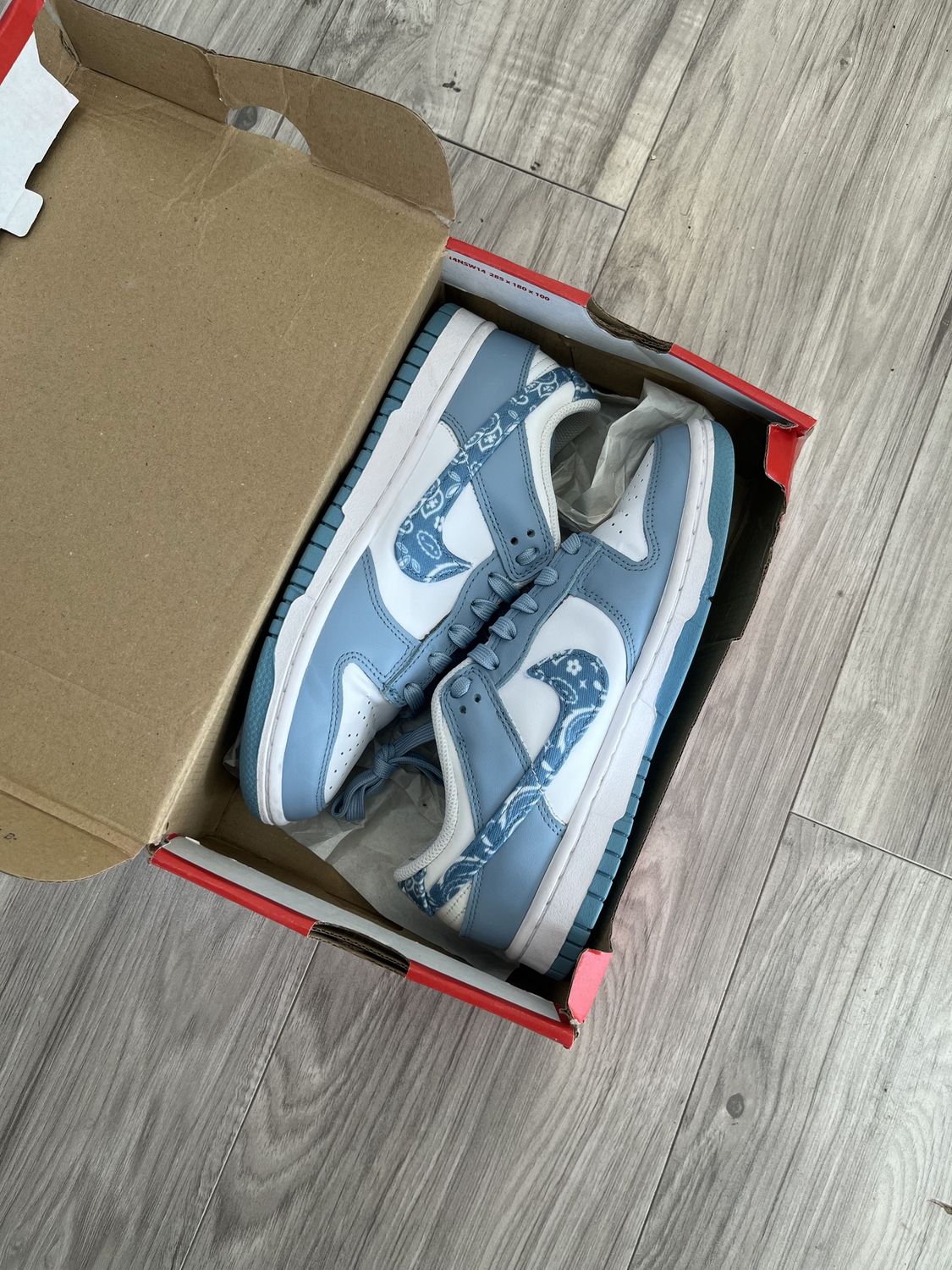 DUNK LOW BLUE PAISLEY, USED: 7W