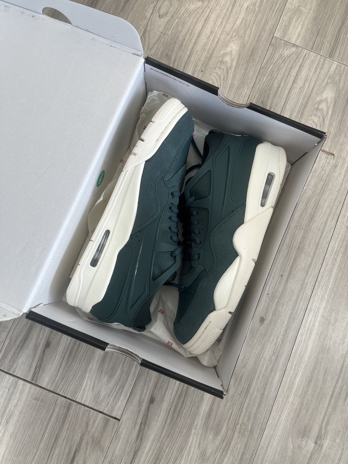 JORDAN 4 RM OXIDIZED GREEN, NEW: 12W