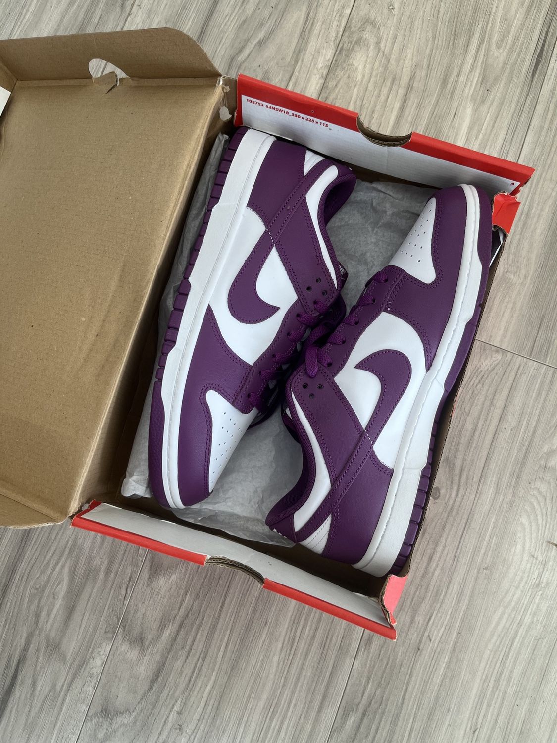DUNK LOW PURPLE, NEW: 11.5