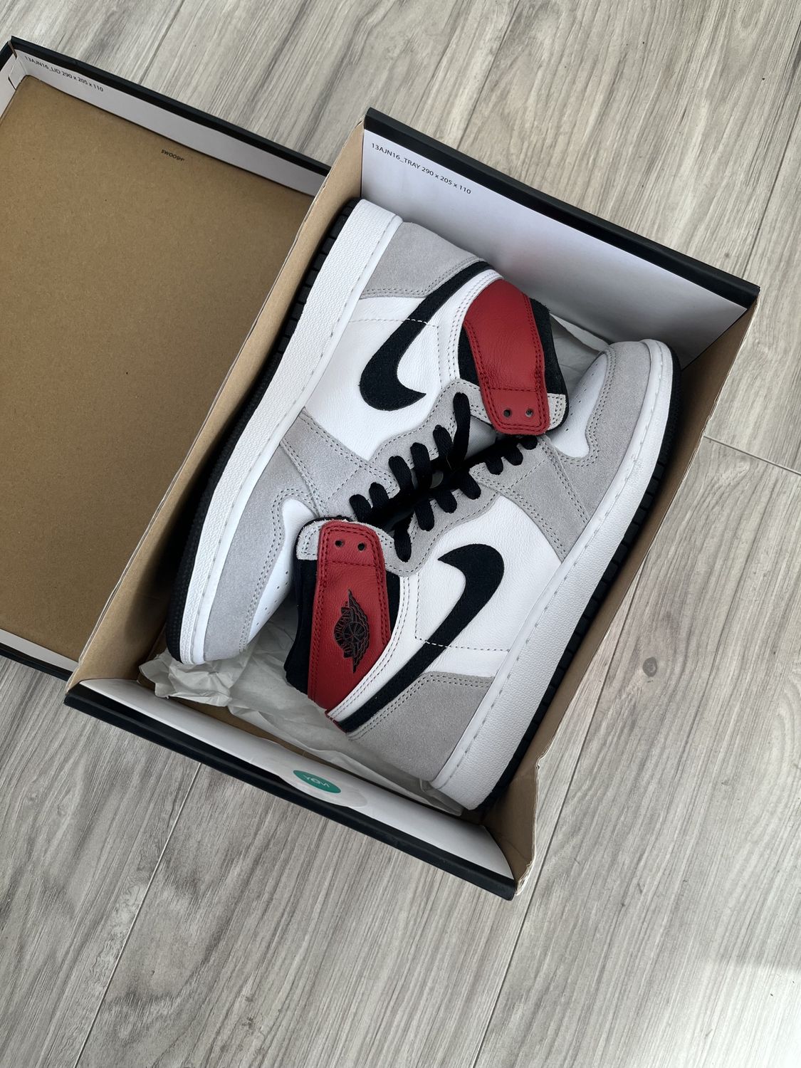 JORDAN 1 SMOKE GREY, USED: 6