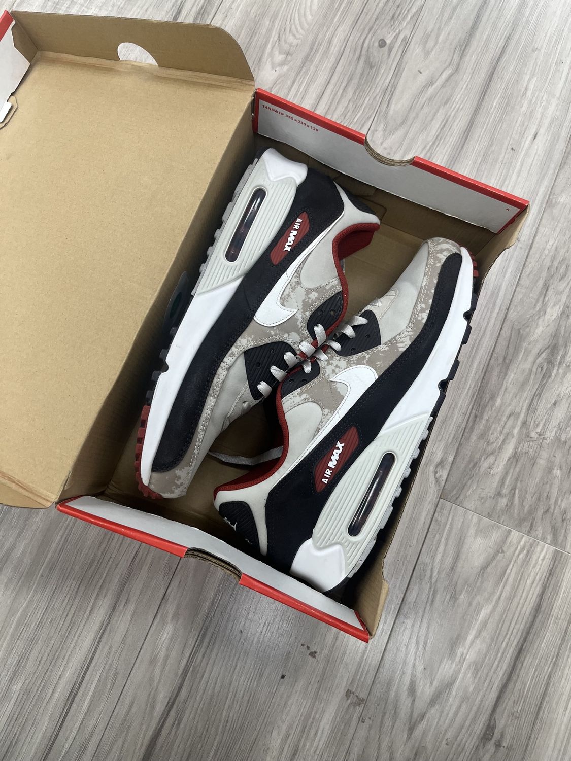 AIRMAX 90 BROWN ORANGE, USED: 12.5