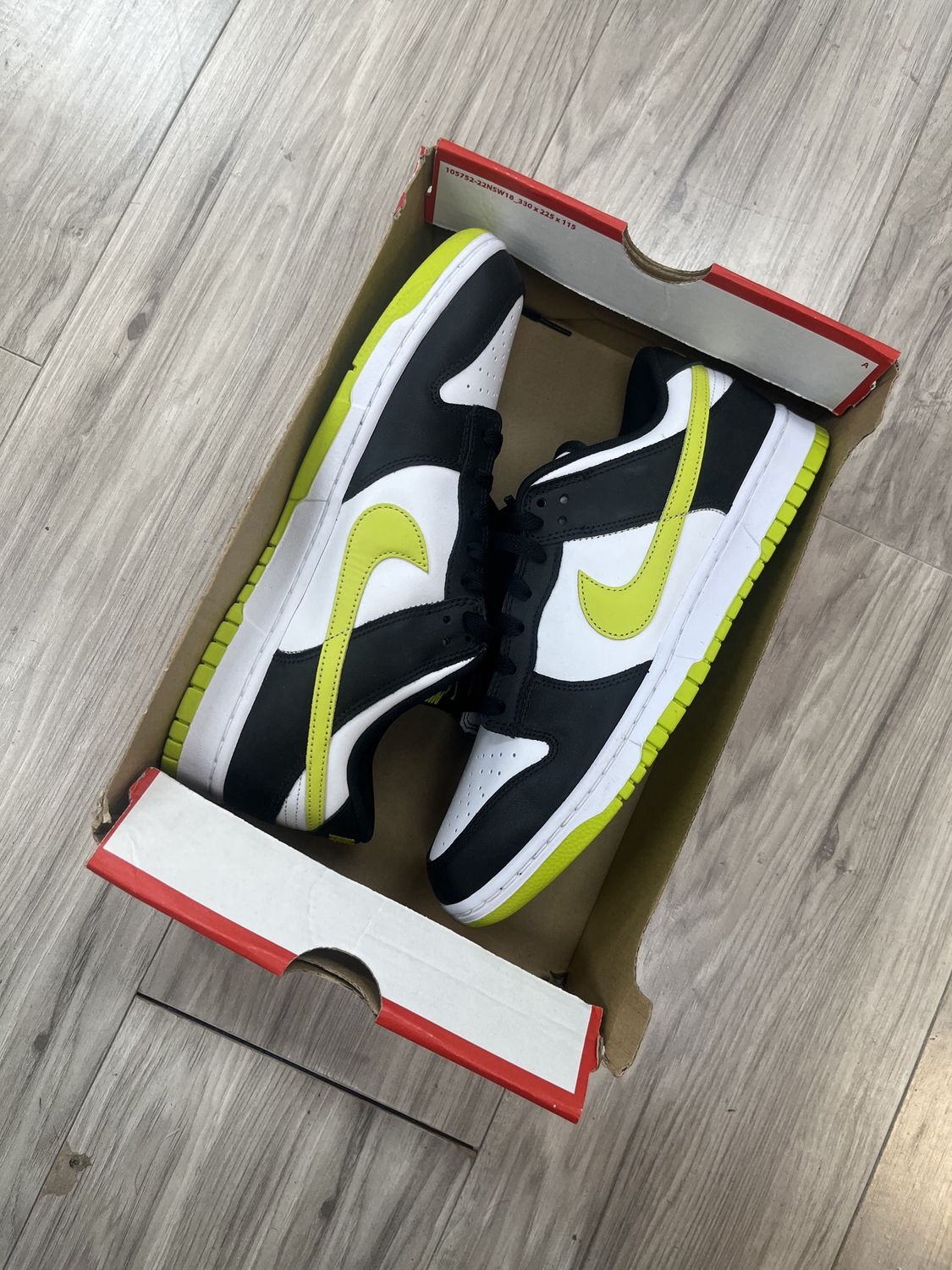 DUNK LOW BLACK BRIGHT CACTUS | NEW | NO LID |, NEW: 11