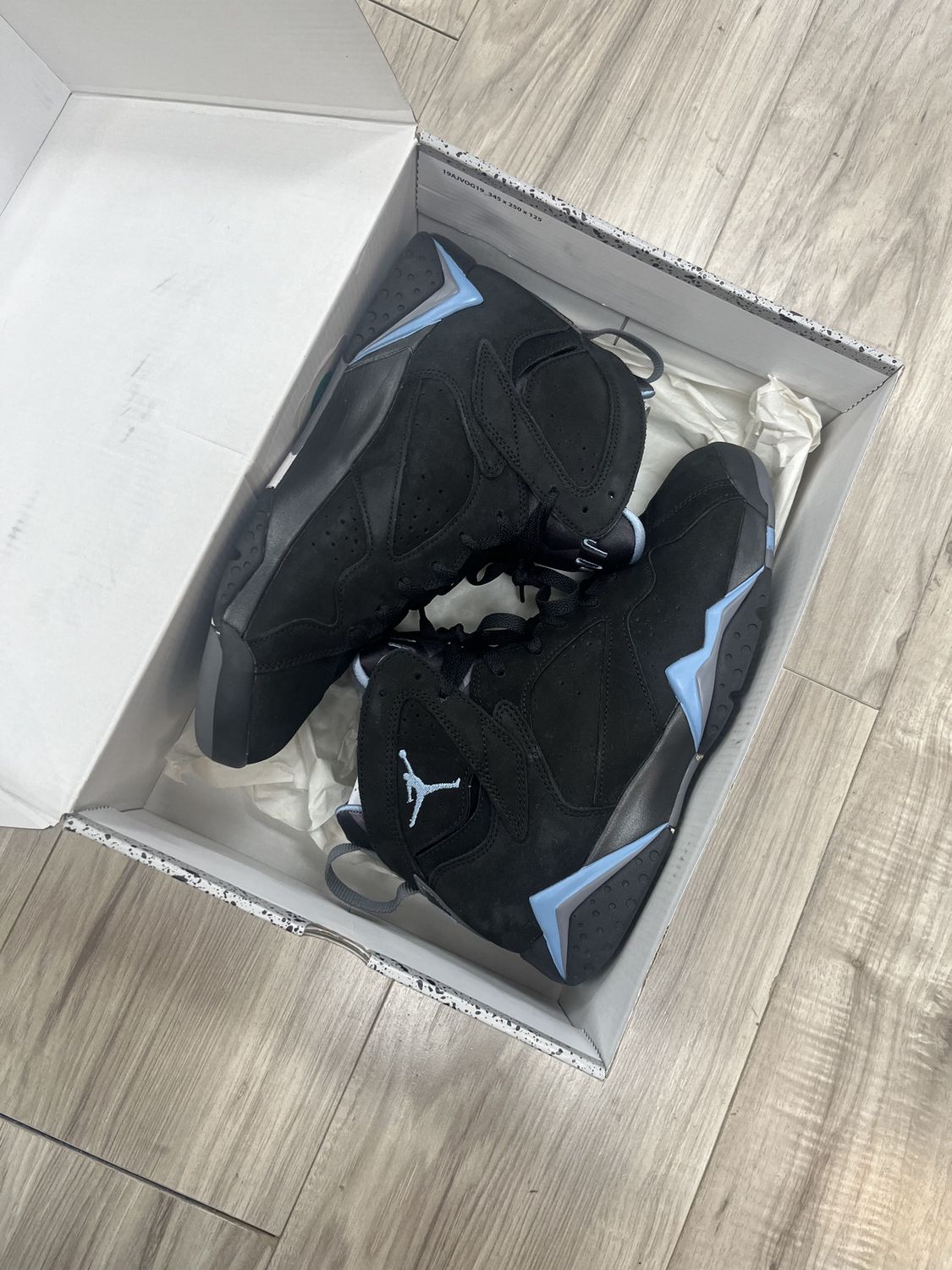 JORDAN 7 CHAMBRAY, USED: 9