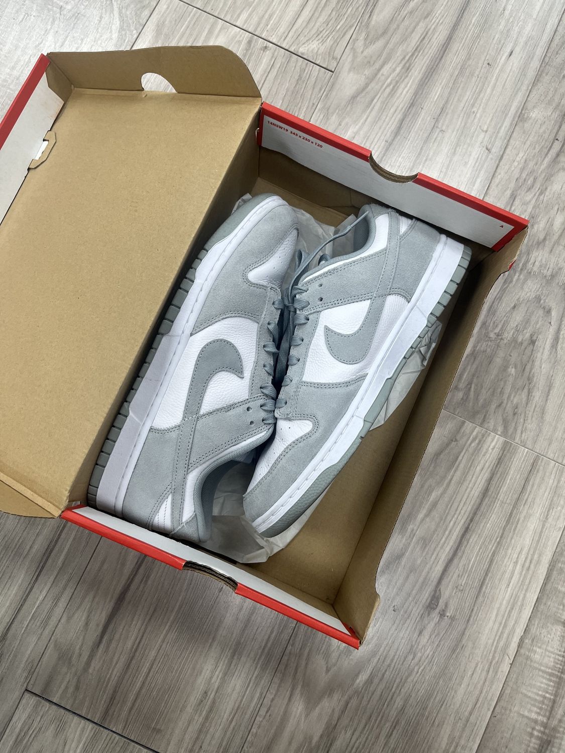 DUNK LOW GREY NO LABEL, USED: 11.5