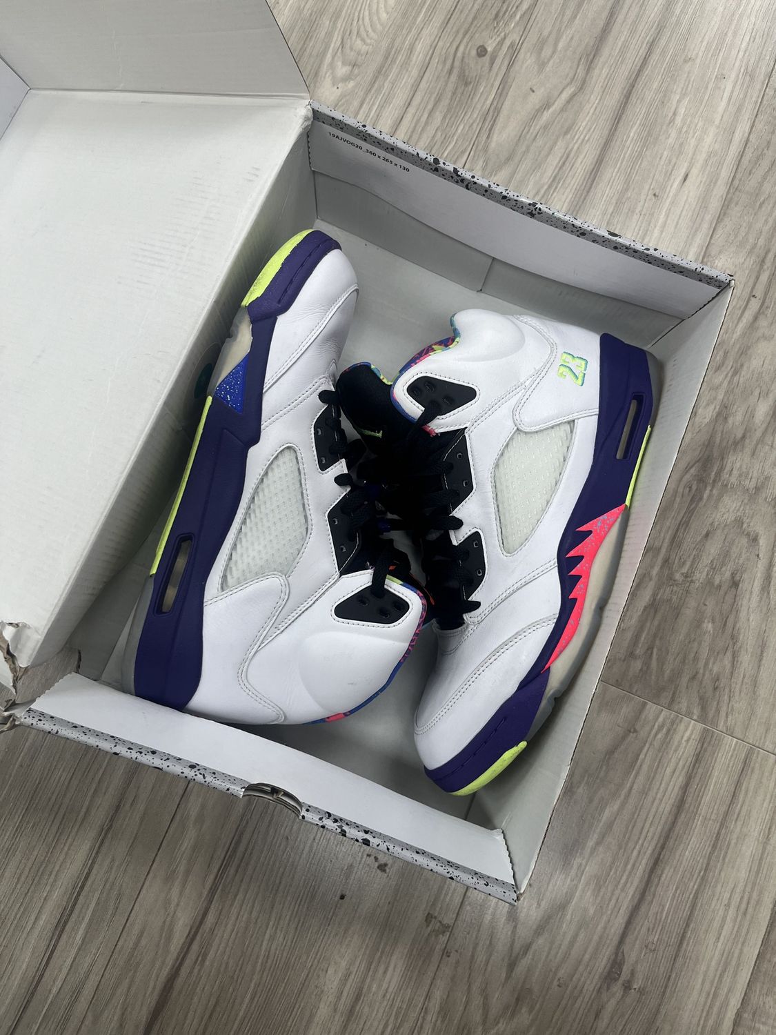 JORDAN 5 BEL AIR WHITE CLEAN