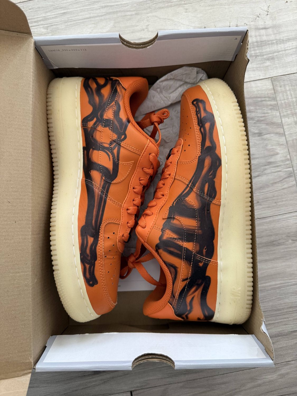 AF1 LOW HALLOWEEN ORANGE, USED: 9.5