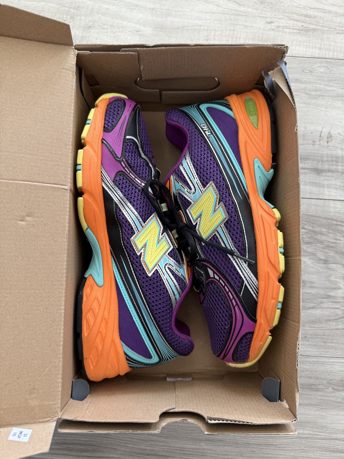 NEW BALANCE 740V2 CONCORD GRAPE SUN GLOW, USED: 9.5