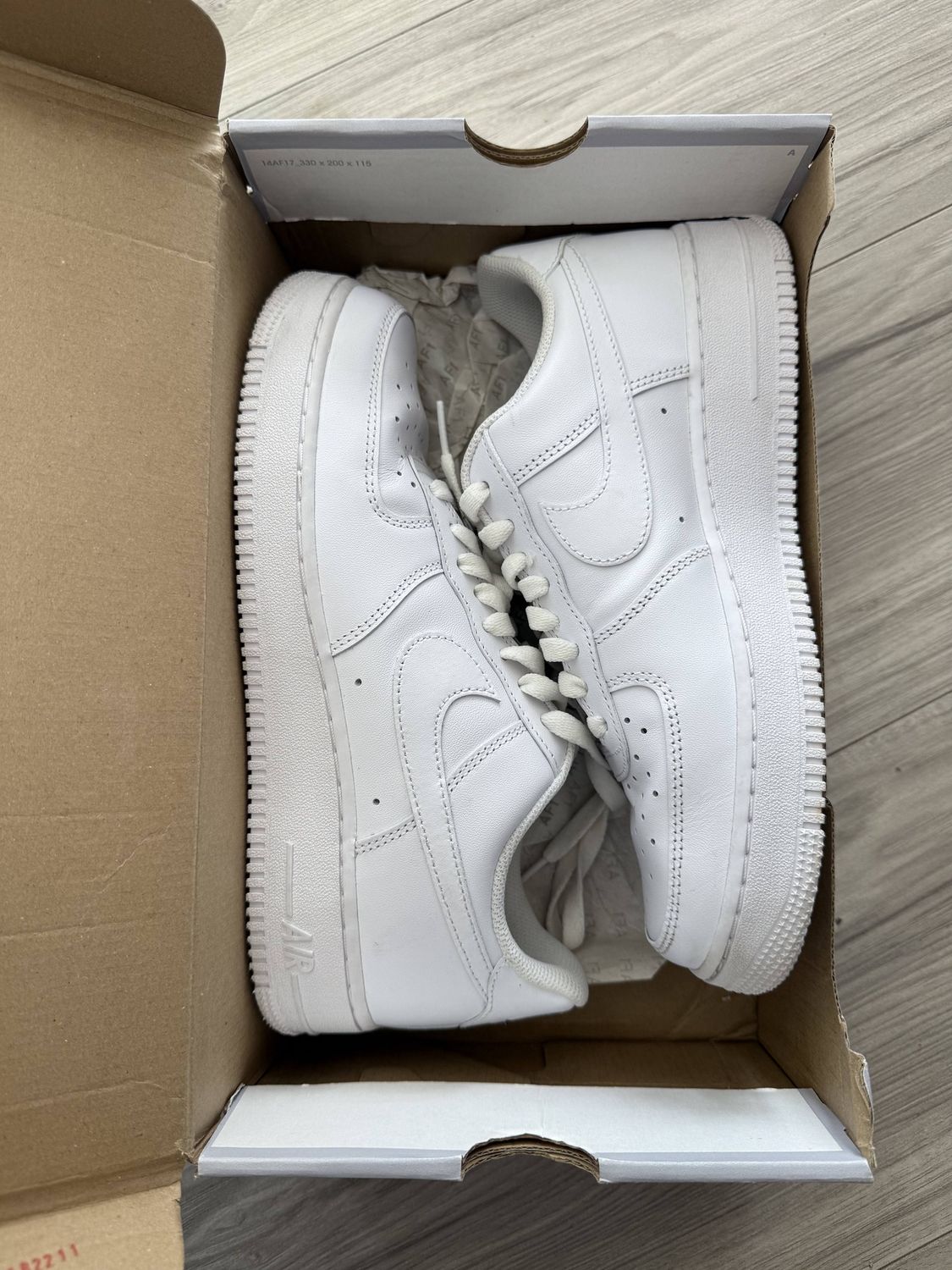 AF1 LOW WHITE, USED: 9