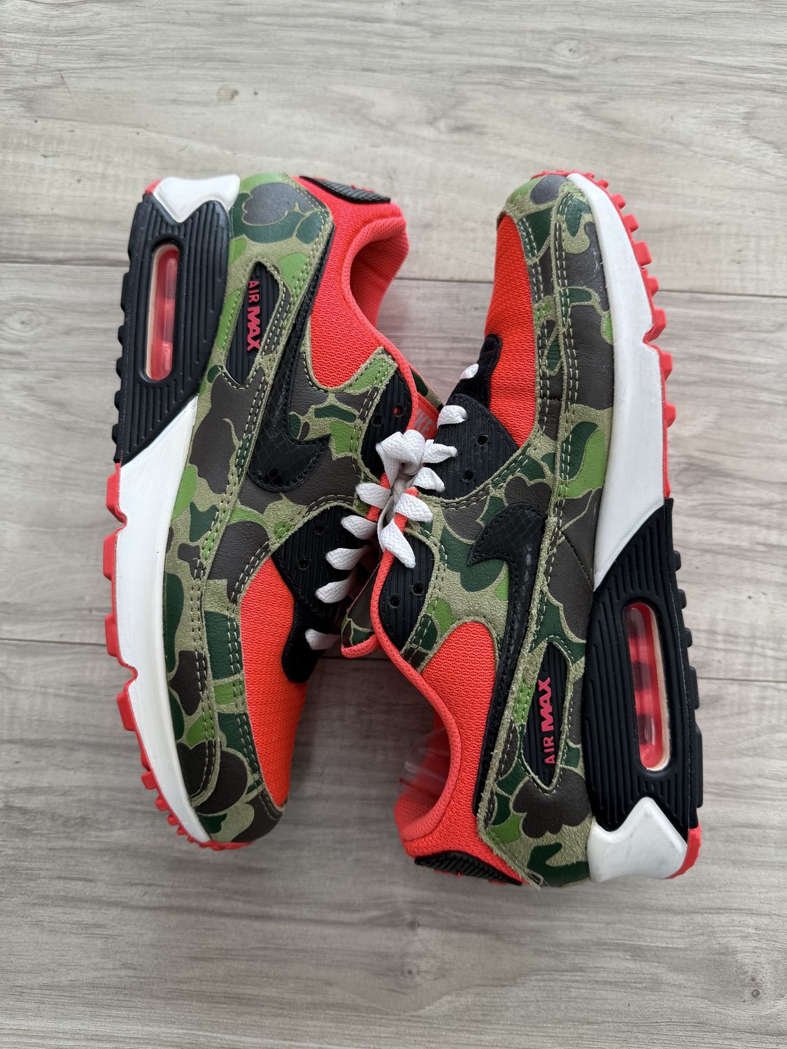 AIR MAX 90 REVERSE DUCK CAMO | NO BOX |, USED: 9.5
