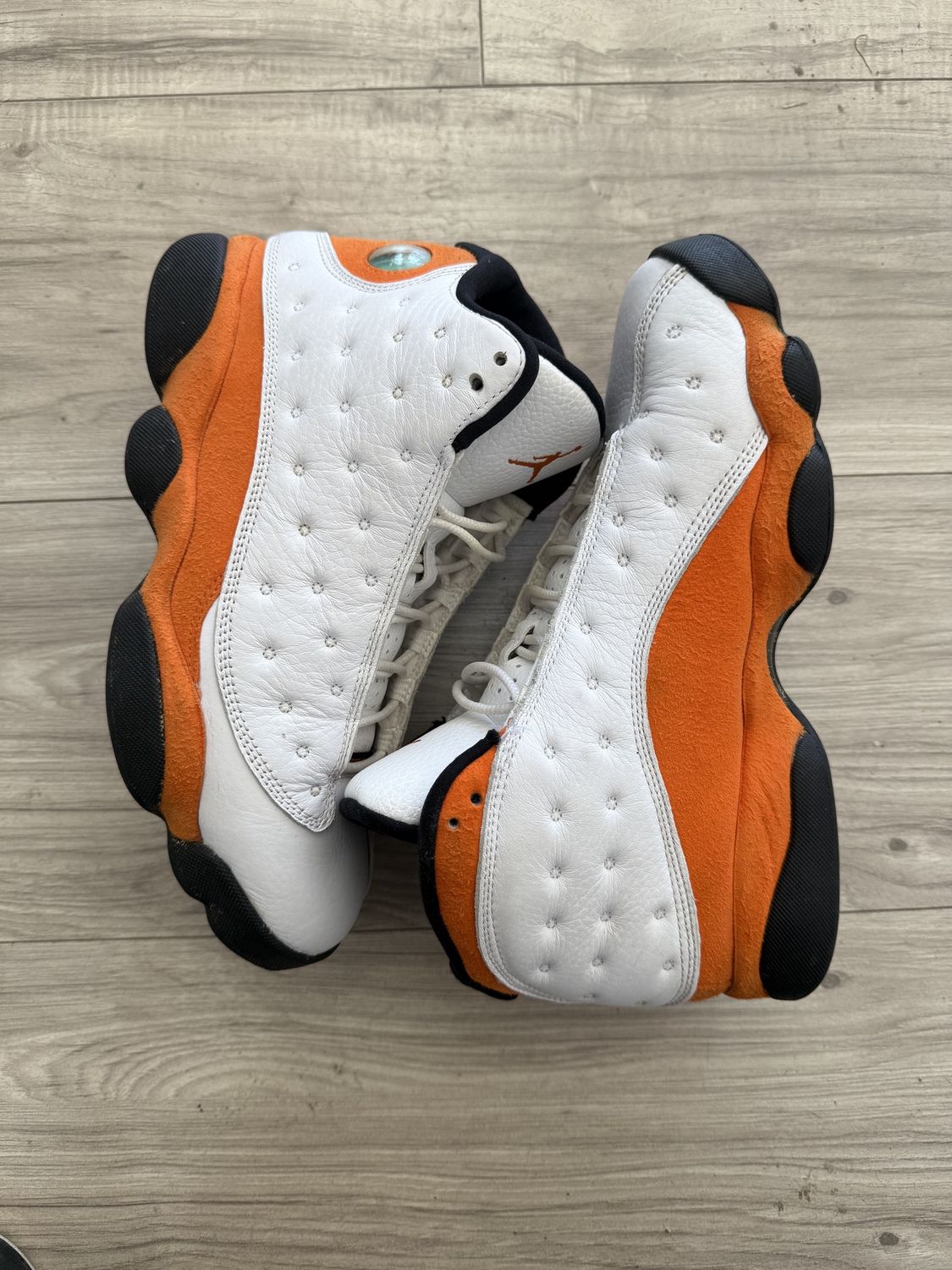 JORDAN 13 STARFISH ORANGE, USED WITH BOX: 8.5