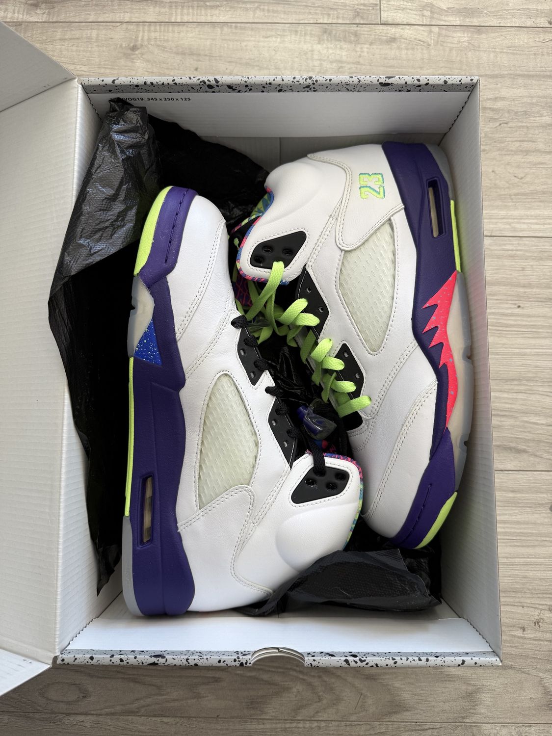JORDAN 5 ALT BEL AIR, USED WITH BOX: 9.5