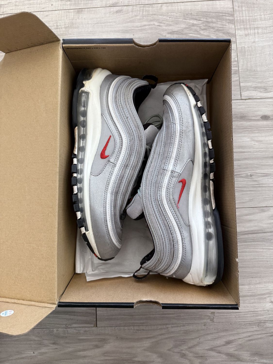 AIRMAX 97 SILVER BULLET, USED: 11