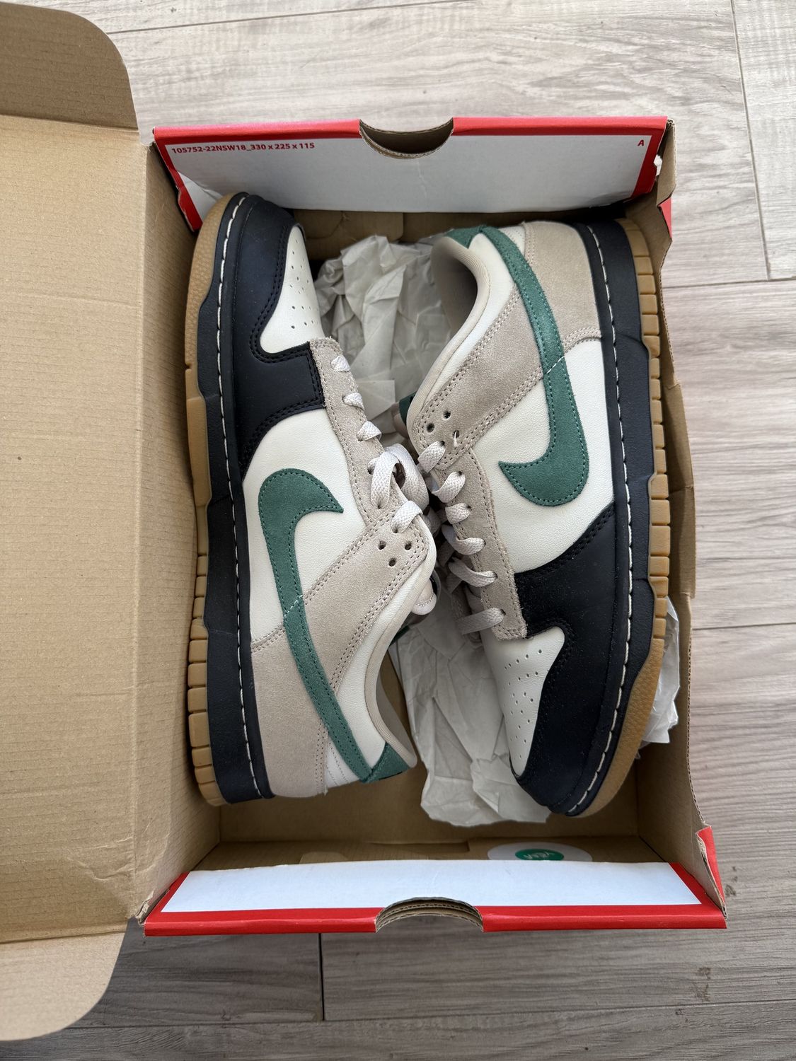 DUNK LOW OREWOOD, USED: 9.5