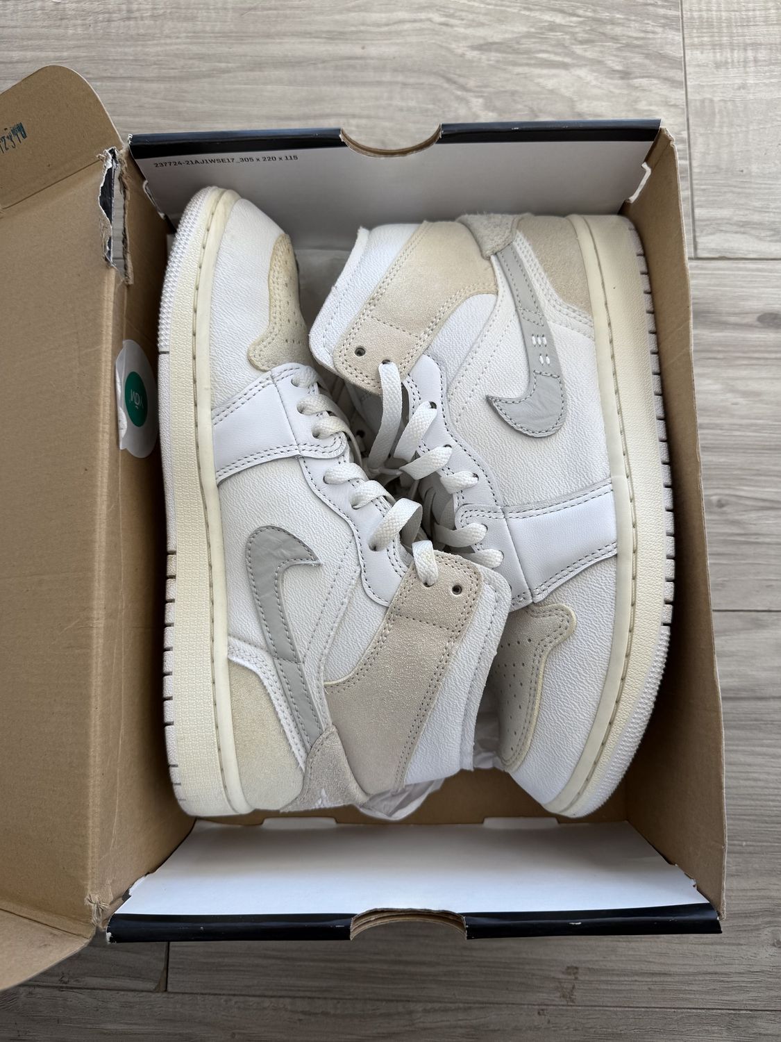 JORDAN 1 MID SAIL CRAFT, USED: 8
