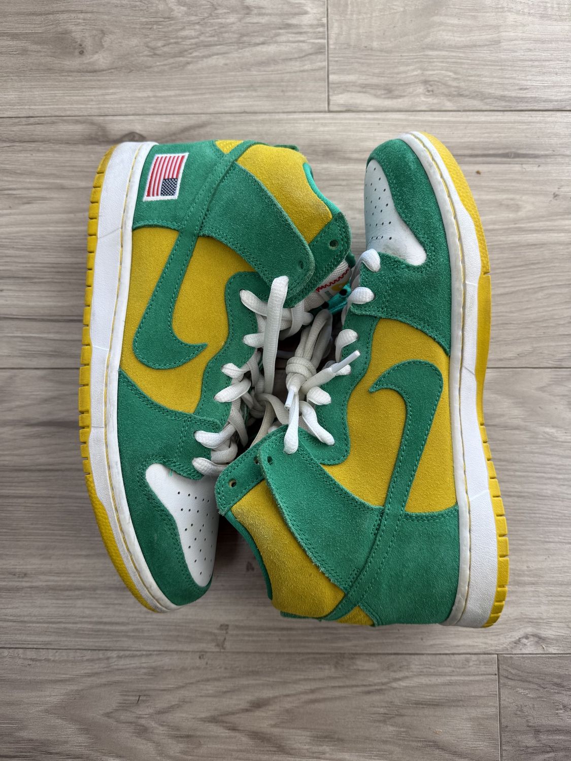 SB DUNK HIGH OAKLAND ATHLETIC | NO BOX |, USED: 10