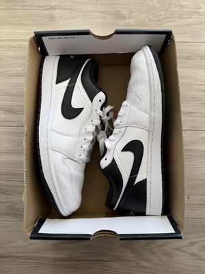 JORDAN 1 LOW BLACK WHITE NL