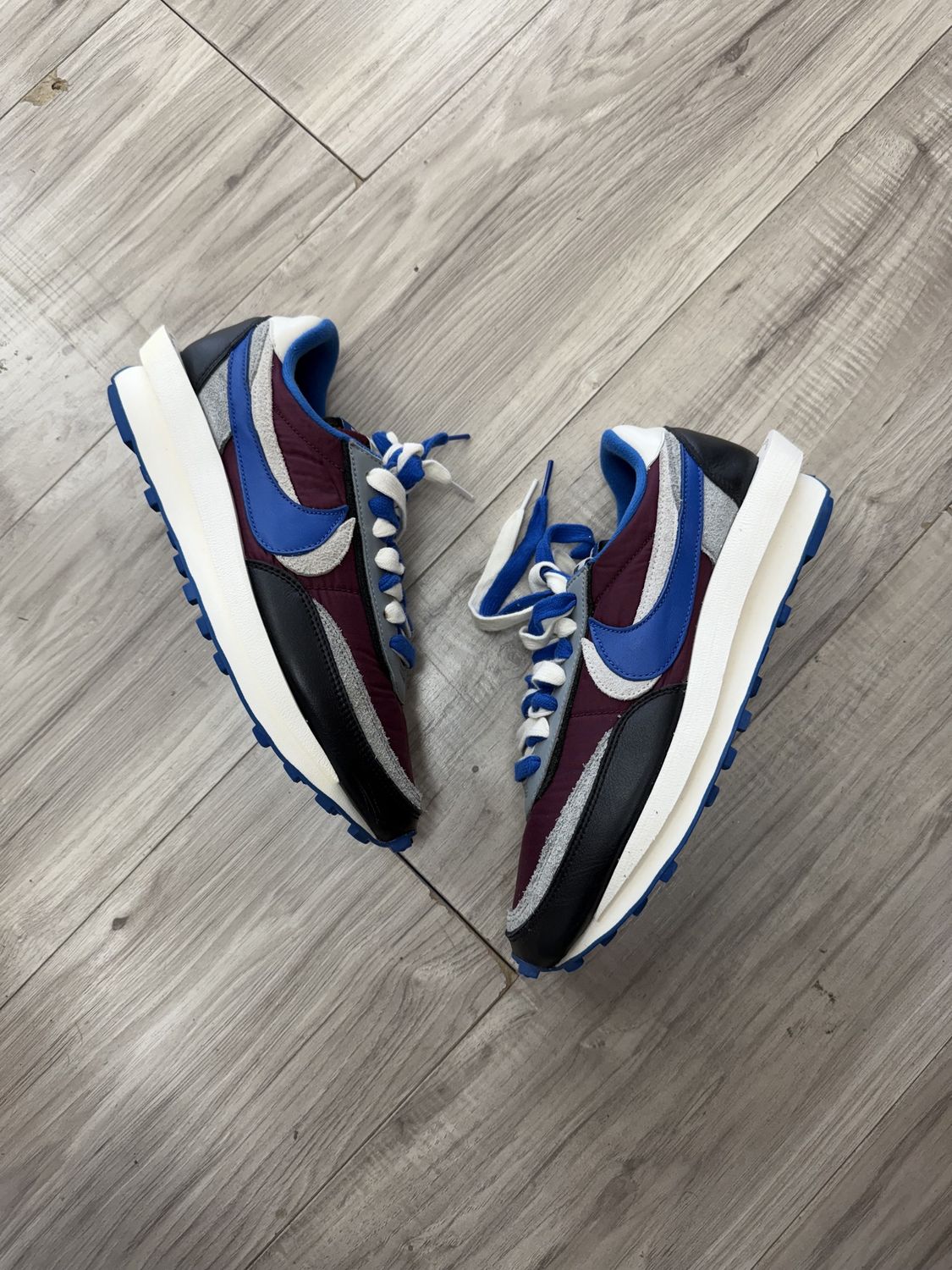 SACAI WAFFLE UNDERCOVER NIGHT MAROON