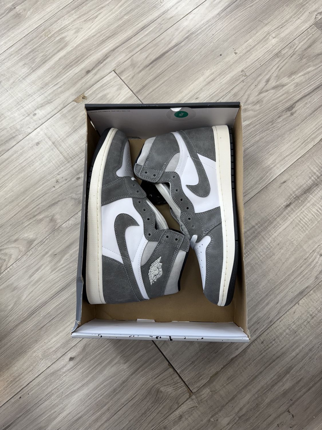 JORDAN 1 HIGH WASHED BLACK 12 DMG BOX