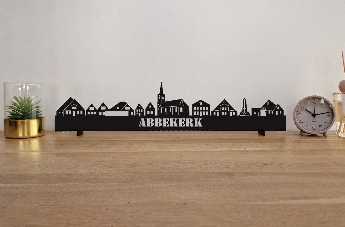 Skyline Abbekerk – 55 cm | Zwart MDF