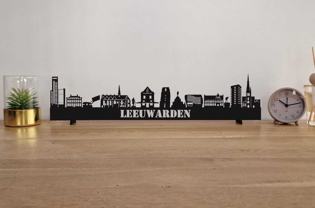 Skyline Leeuwarden – 55 cm | Zwart MDF