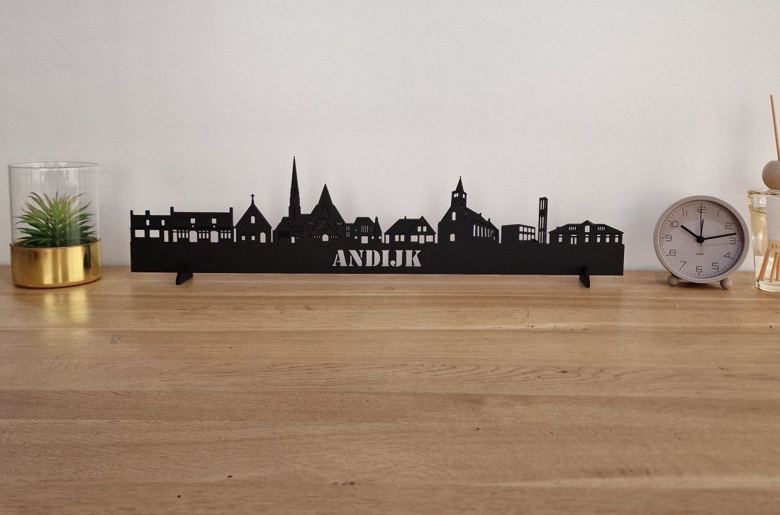 Skyline Andijk – 55 cm | Zwart MDF