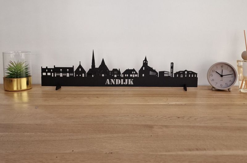 Skyline Andijk – 55 cm | Zwart MDF