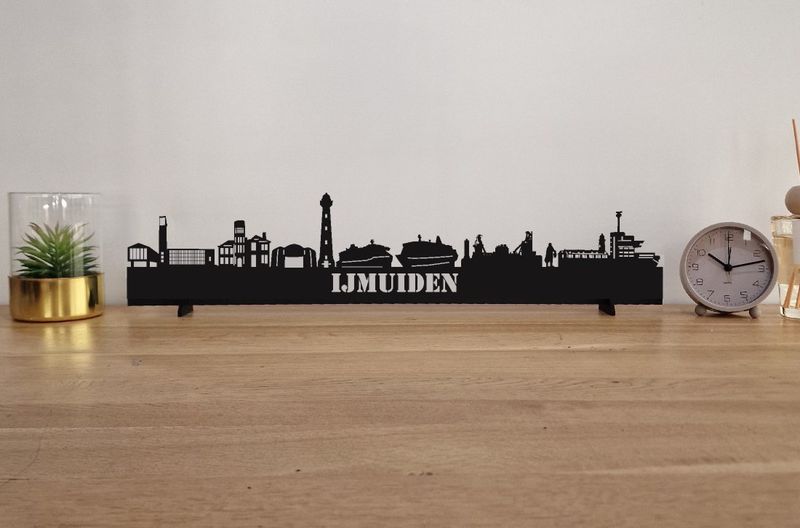 Skyline Ijmuiden– 55 cm | Zwart MDF