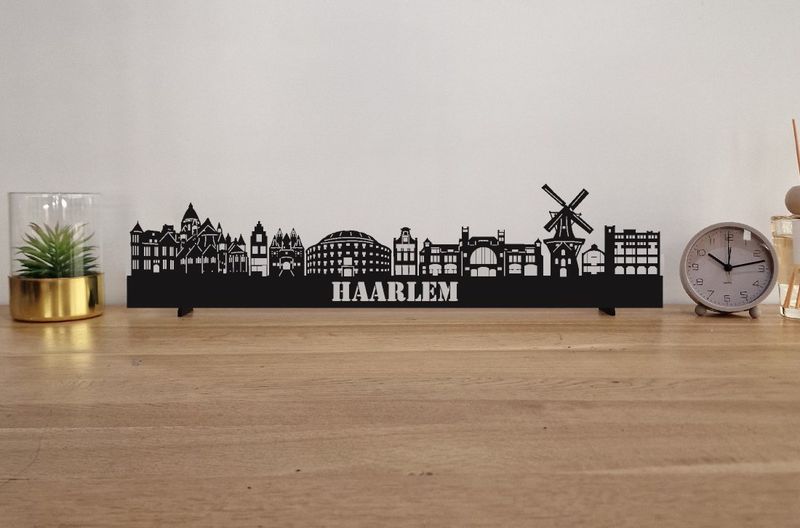 Skyline Haarlem – 55 cm | Zwart MDF