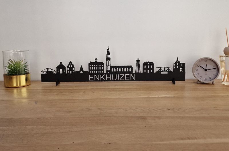 Skyline Enkhuizen – 55 cm | Zwart MDF