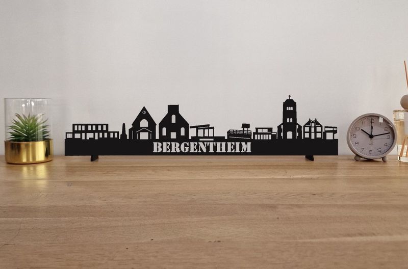 Skyline Bergentheim – 55 cm | Zwart MDF