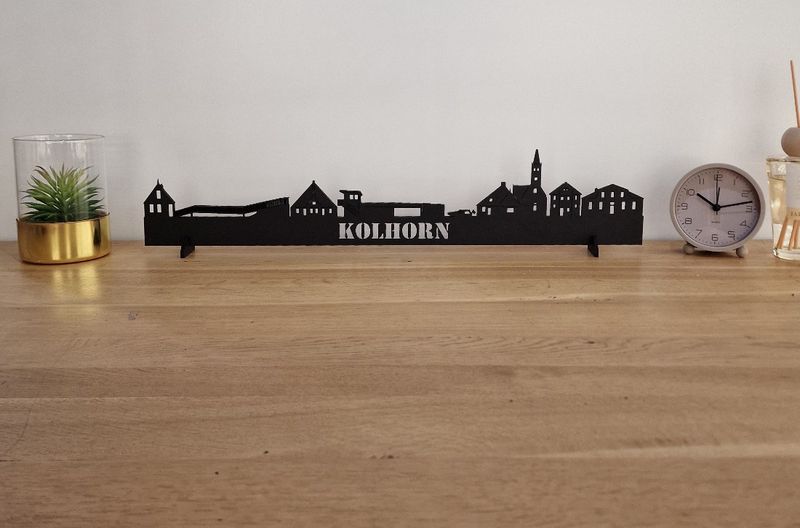 Skyline Kolhorn – 55 cm | Zwart MDF