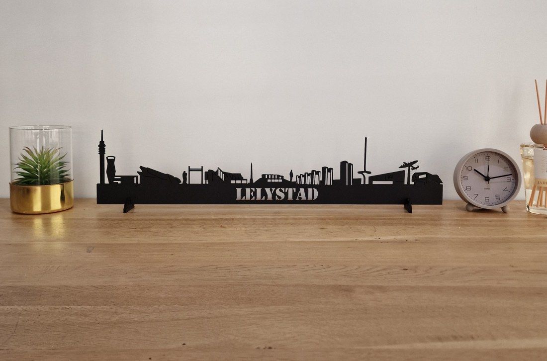 Skyline Lelystad – 55 cm | Zwart MDF