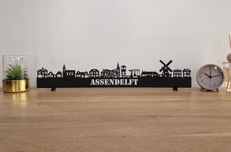 Skyline Assendelft – 55 cm | Zwart MDF
