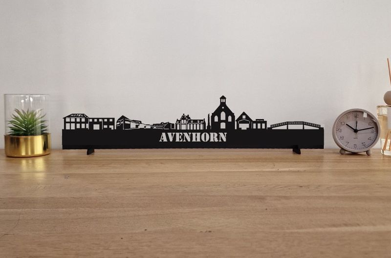 Skyline Avenhorn – 55 cm | Zwart MDF