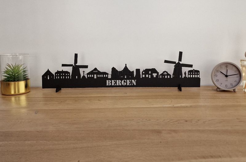 Skyline Bergen – 55 cm | Zwart MDF