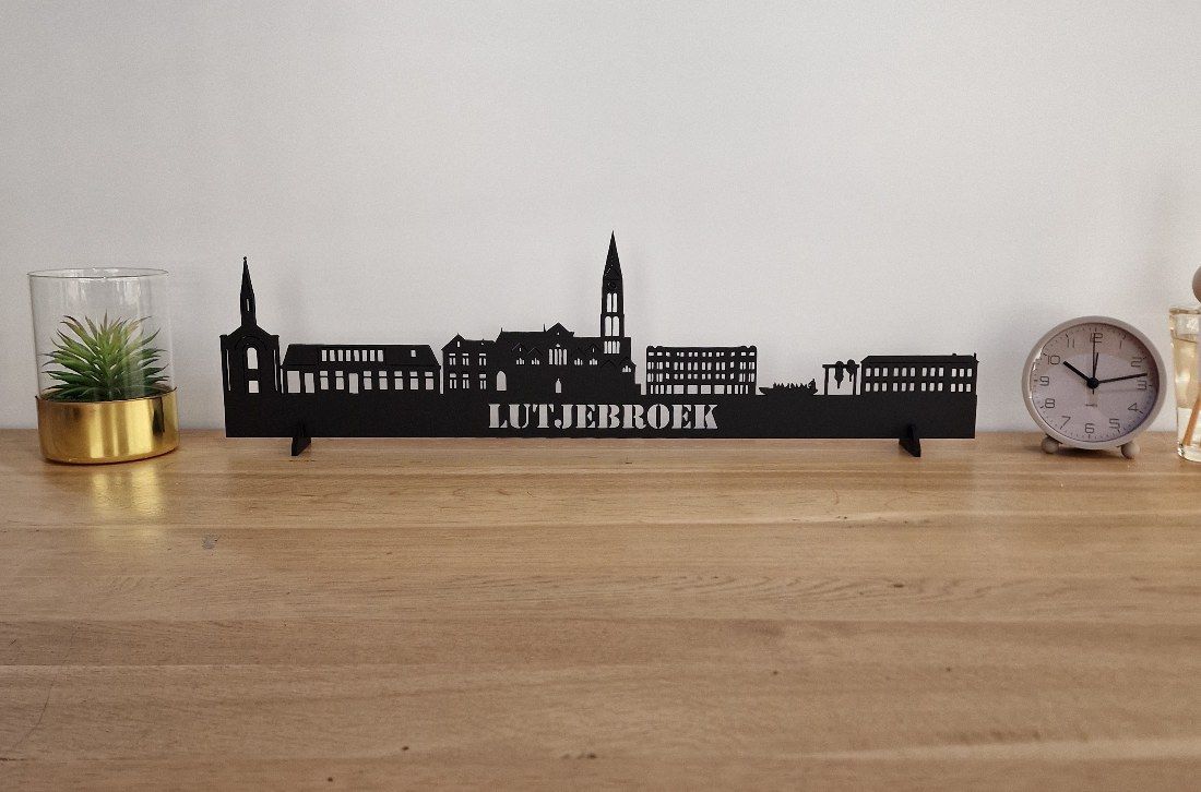 Skyline Lutjebroek – 55 cm | Zwart MDF