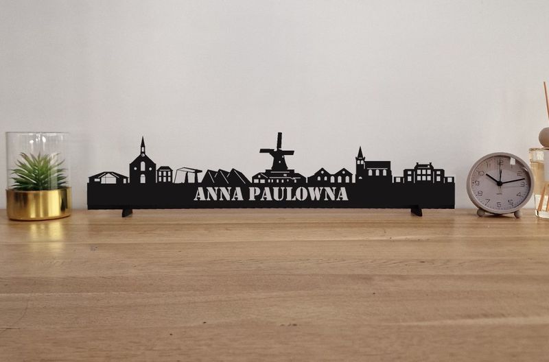 Skyline Anna Paulowna – 55 cm | Zwart MDF