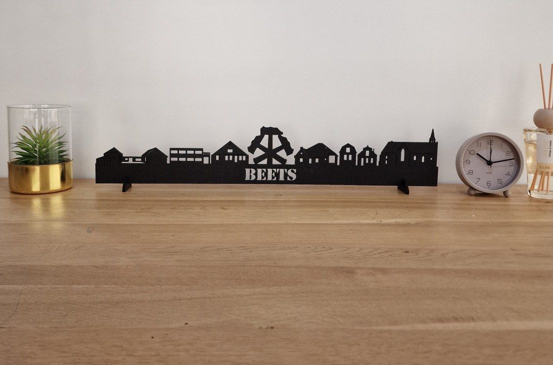 Skyline Beets – 55 cm | Zwart MDF