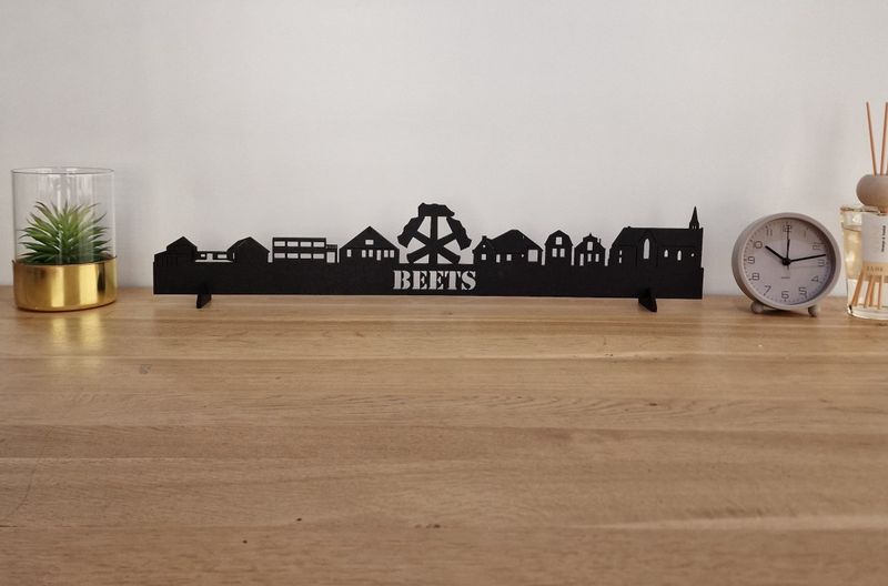 Skyline Beets – 55 cm | Zwart MDF