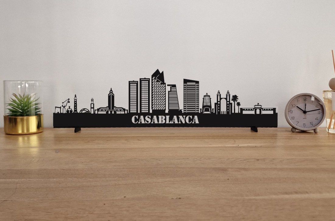 Skyline Casablanca – 55 cm | Zwart MDF