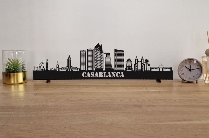 Skyline Casablanca – 55 cm | Zwart MDF