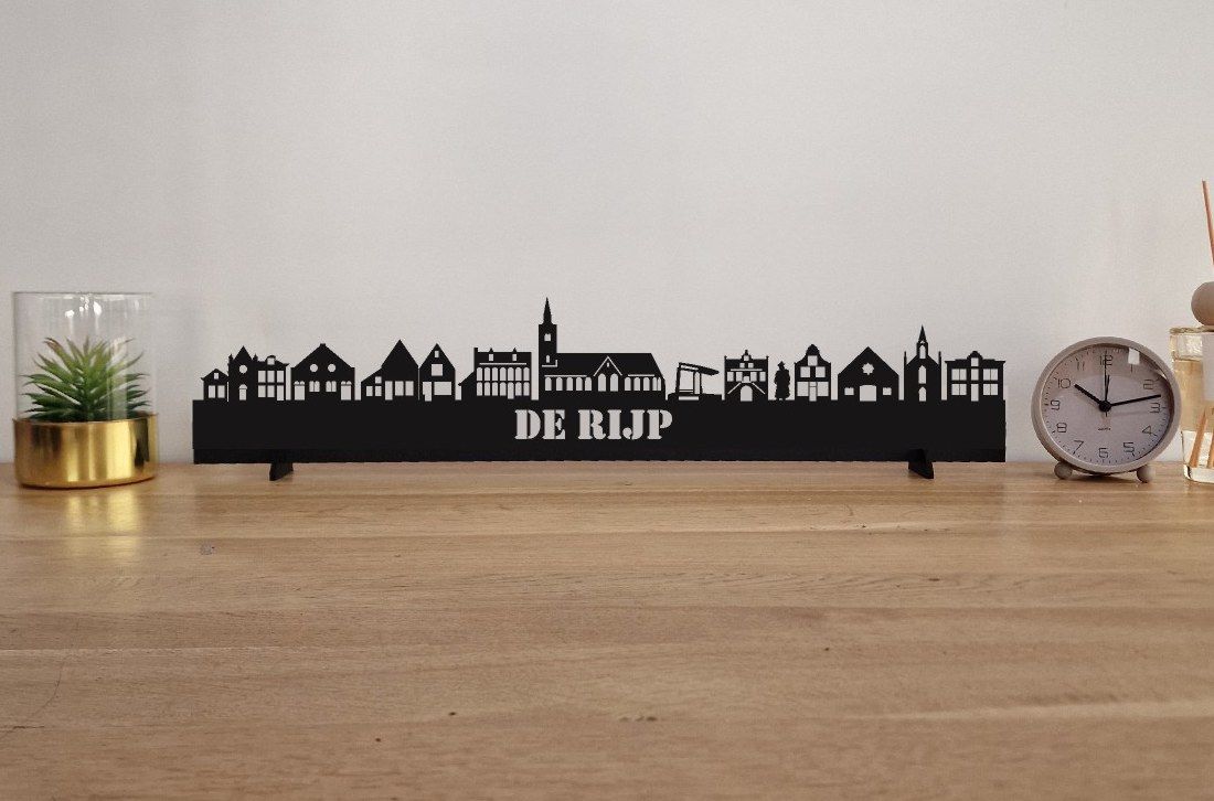 Skyline De Rijp – 55 cm | Zwart MDF