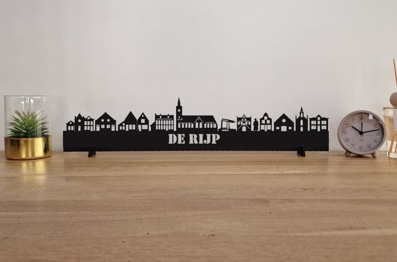 Skyline De Rijp – 55 cm | Zwart MDF