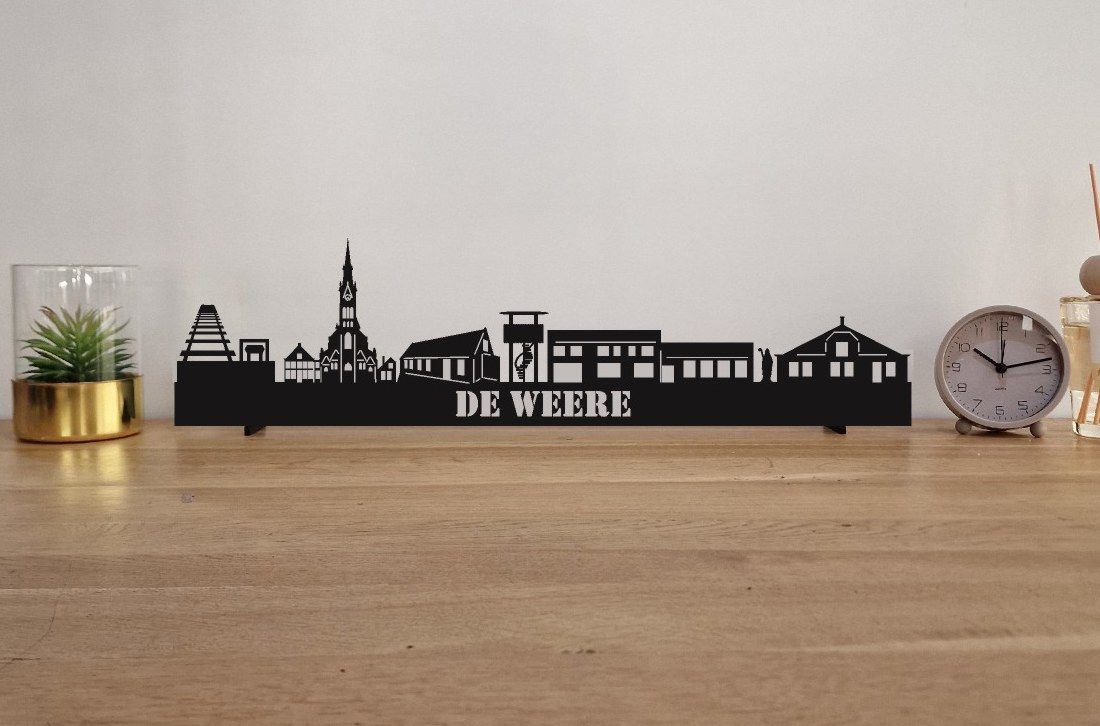 Skyline De Weere – 55 cm | Zwart MDF