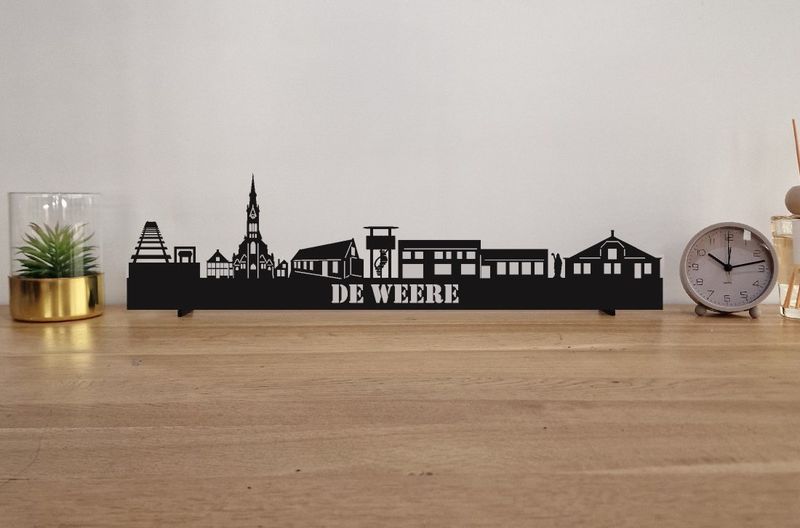 Skyline De Weere – 55 cm | Zwart MDF